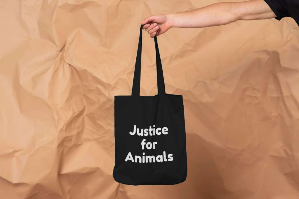 Free: Justice For Animals Tote Bag