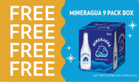 Freebie: Claim A Free 9-Pack Of Mineragua Sparkling Water