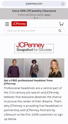 Free Professional Headshot At Jcpenney Portraits (First 3,000)