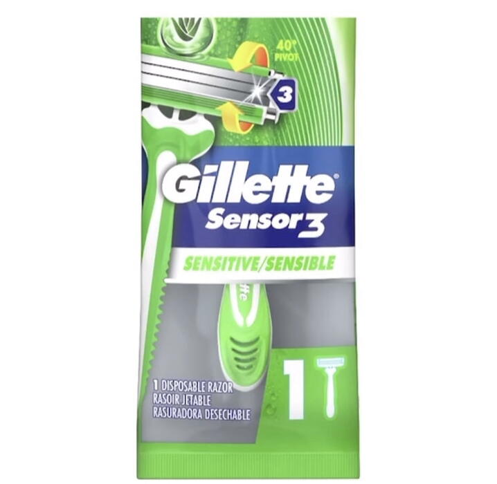 Free Gillette Sensor3 Sensitive Men'S Disposable Razor!