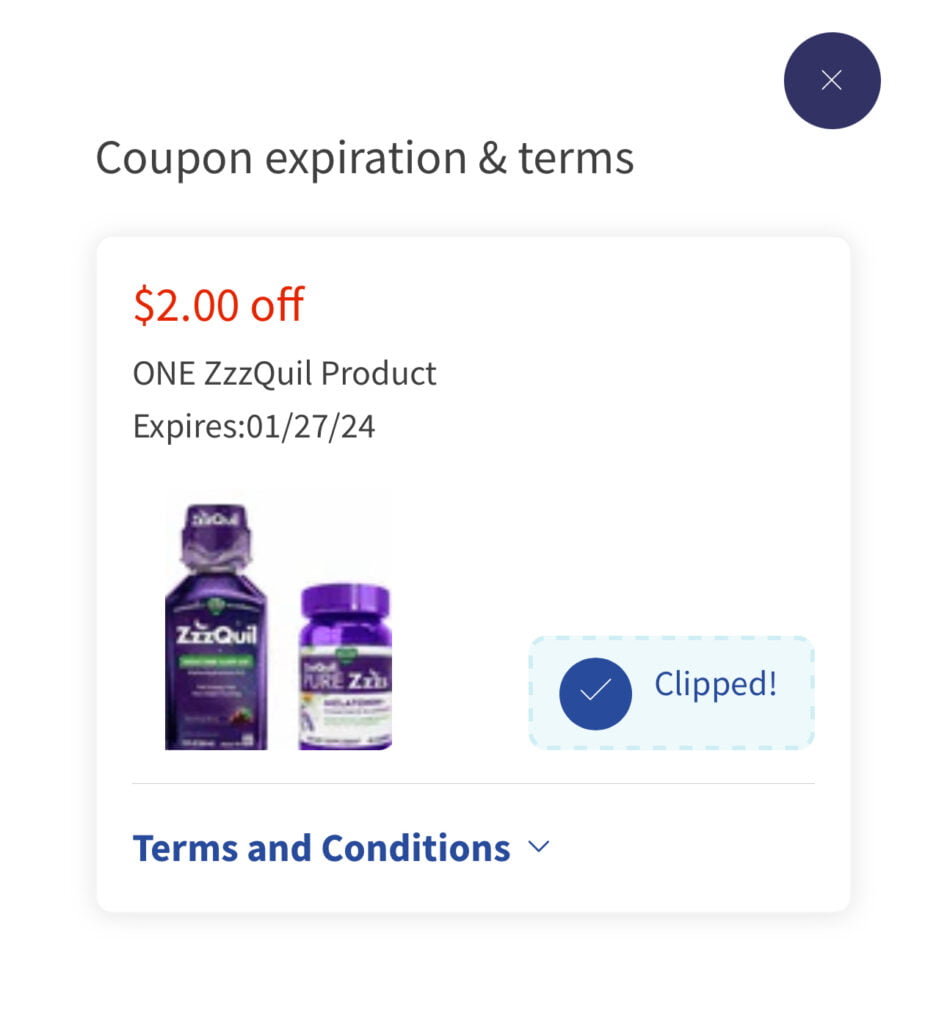 Free Zzzquil Nighttime Sleep Aid (12Ct) @ Walgreens