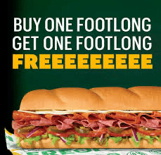 Subway Footlong Deal, Get One Free W/ Online Or App Order