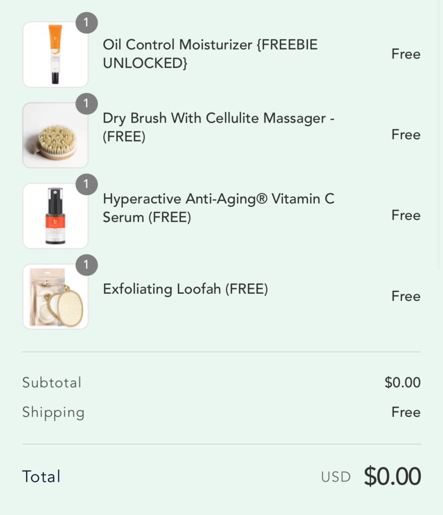 4 Free Beauty Products From Beautybyearth!