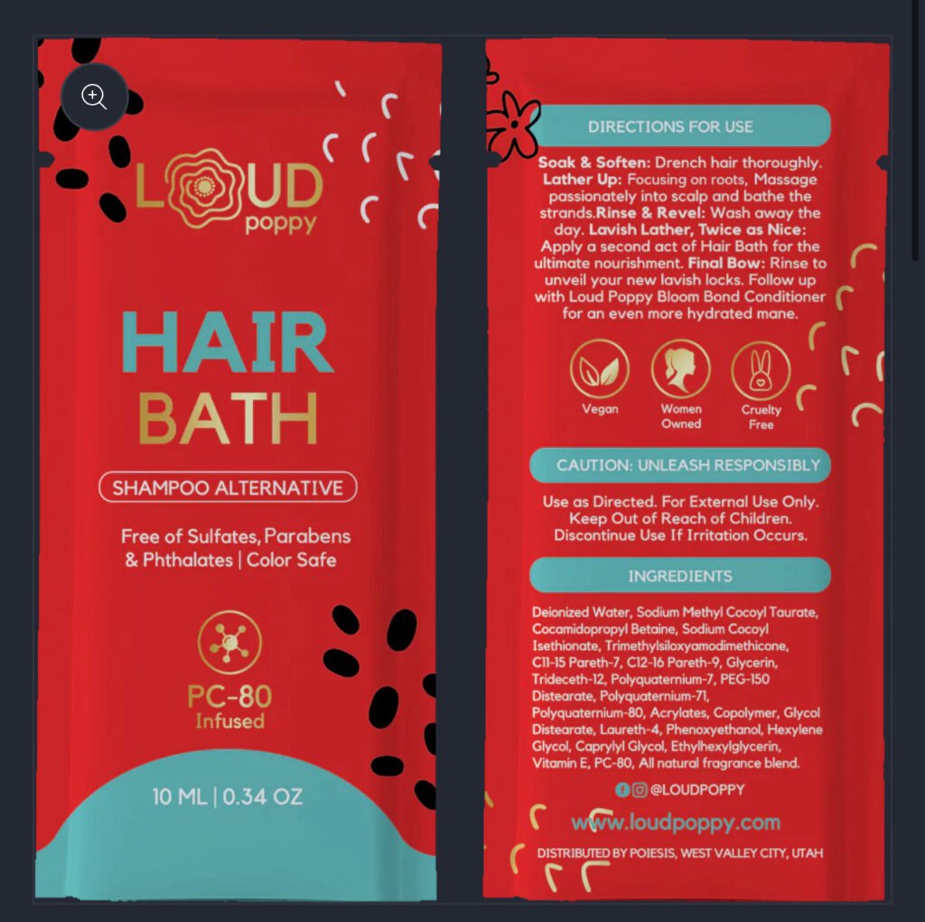 Free Sample Of Loud Poppy Bloom Bond Hair Care ( 🔥 )