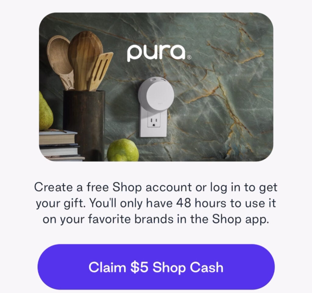 Get $5 For Free In Shop Cash (Hurry!)