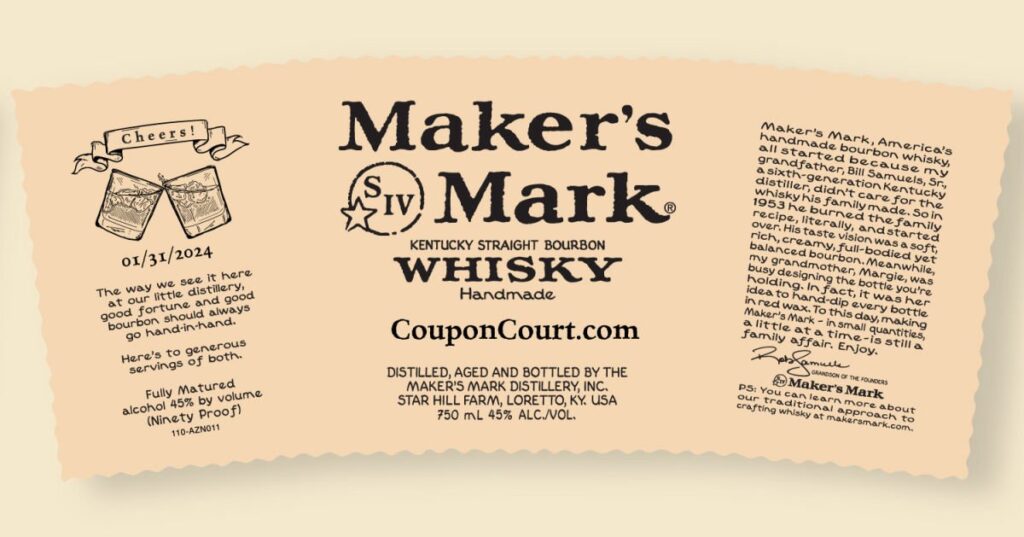 22 Free Makers Mark Custom Label'S (Free Fathers Day Gift Idea)