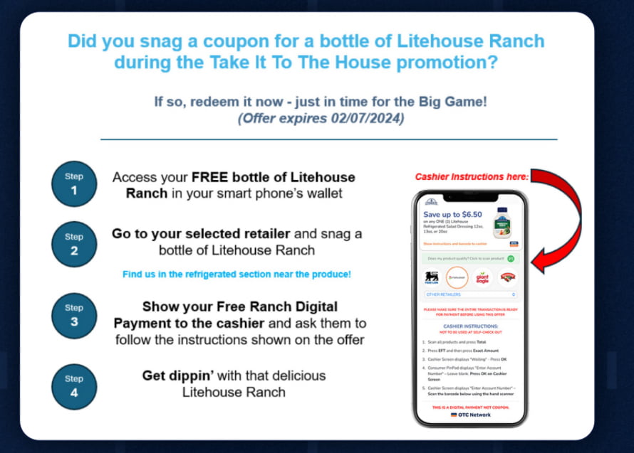 Free Litehouse Ranch Dressing