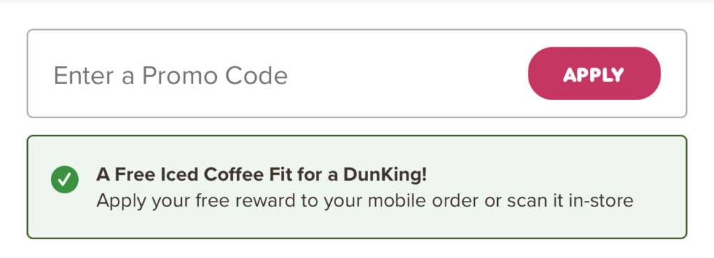 Free Iced Coffee In Any Size At Dunkin'