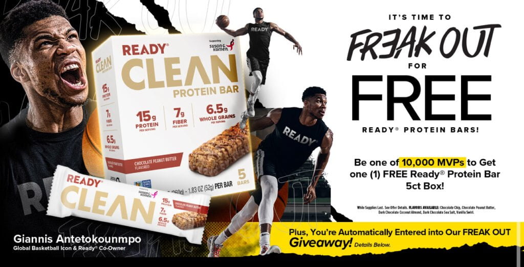 Free Ready Clean Protein Bars 5-Count Box