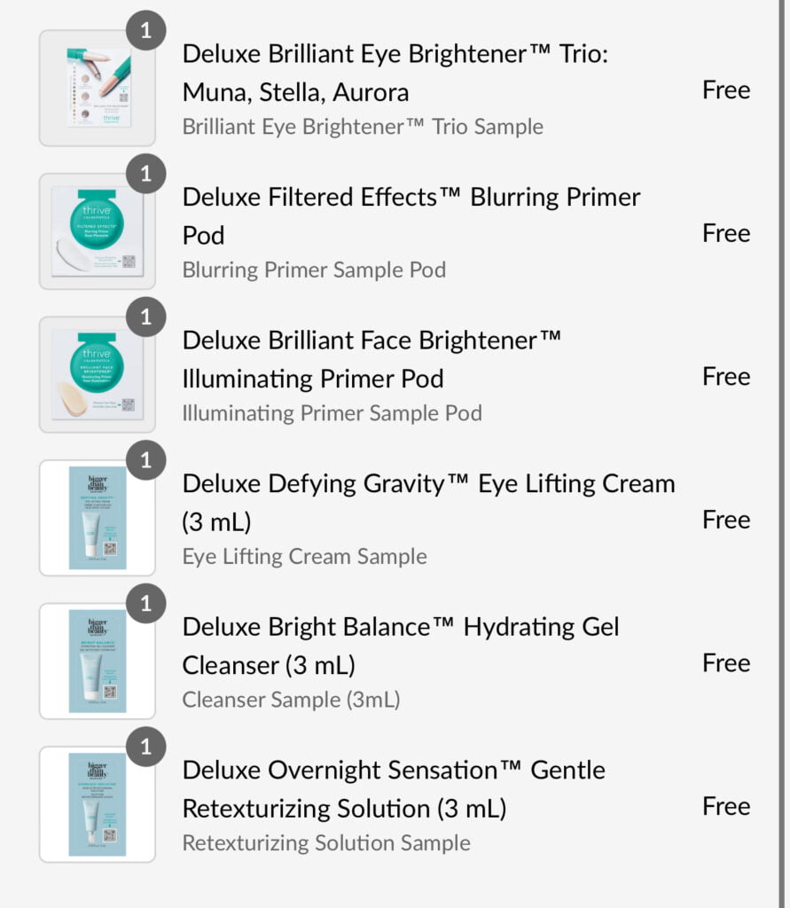 Free Thrive Cosmetics + Free Shipping (Run!)