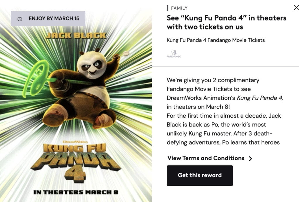 Free Kung Fu Panda 4 Movie For Xfinity Rewards Members!