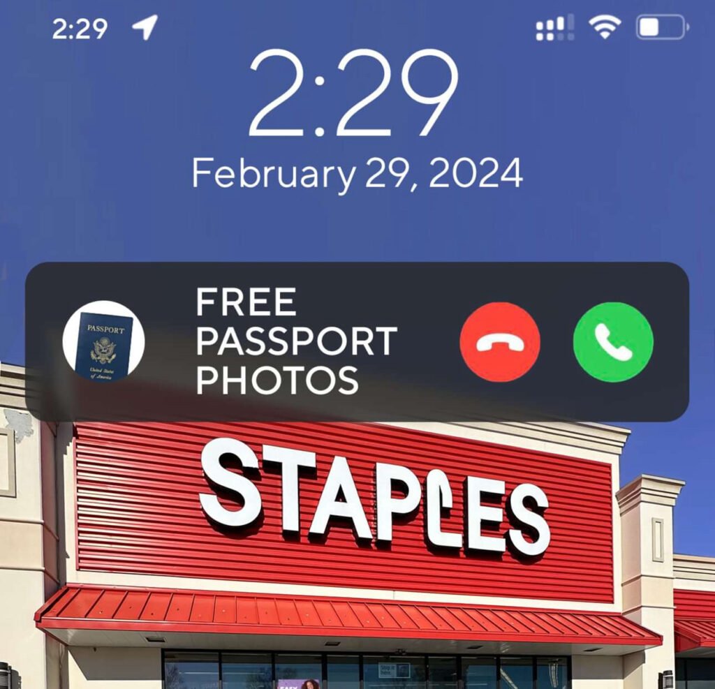 Free Passport Photos At Staples On February 29Th!