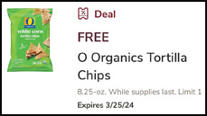 Free O Organics Tortilla Chips