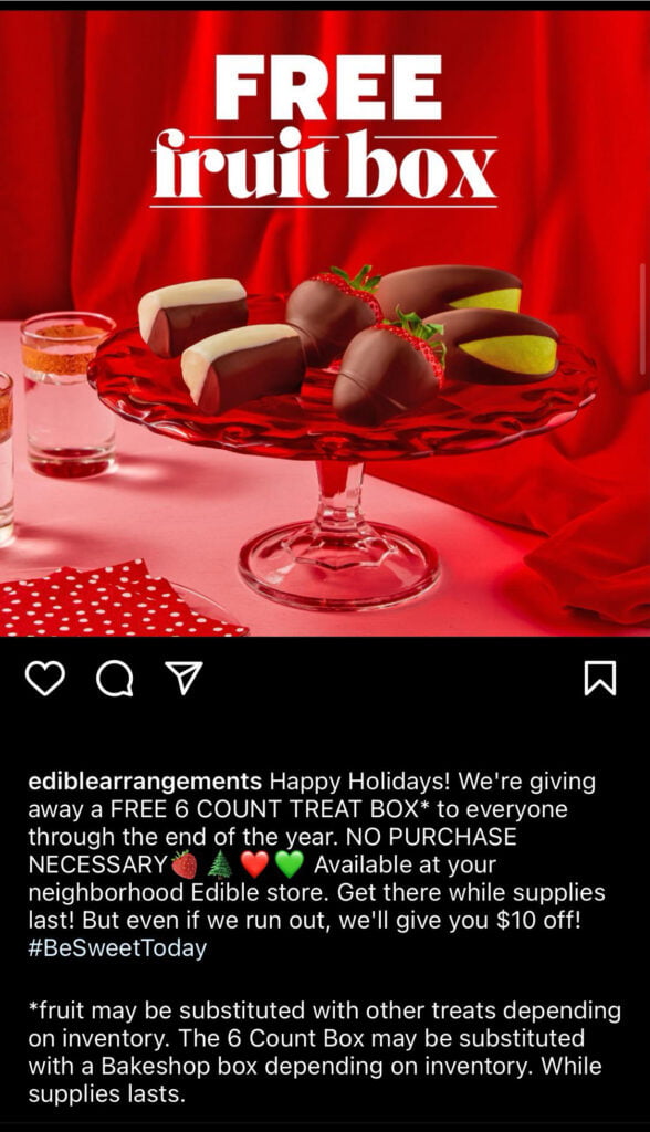 &Lt;S&Gt;Run!- Free Sweet Treat At Edible Arrangements! (Still Works!)&Lt;/S&Gt; Expired