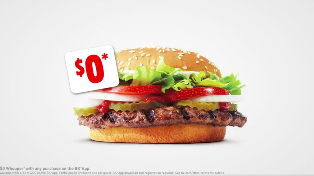 Free Whopper At Burger King! (Ends 3/3)