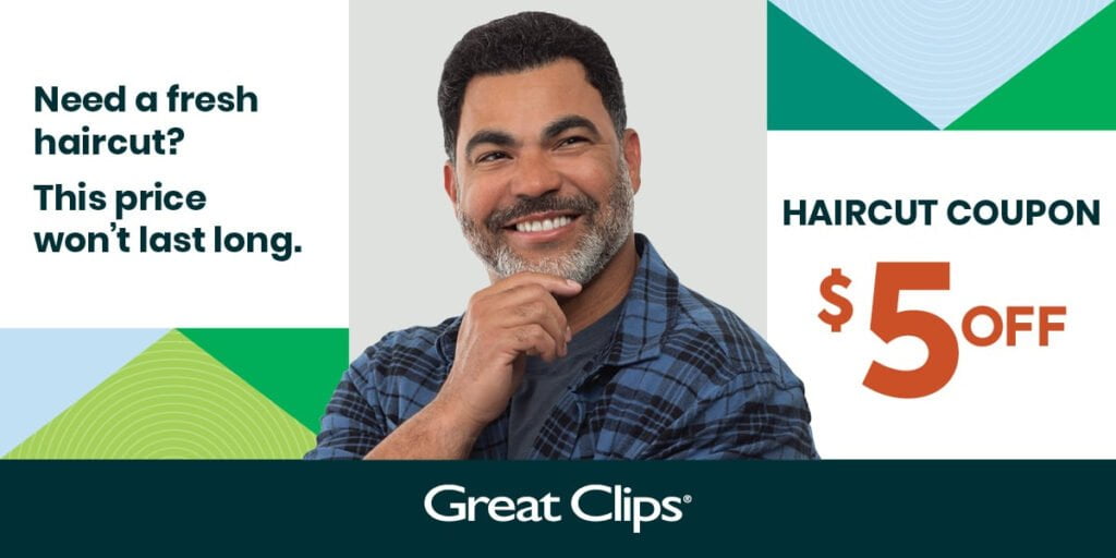 $5 Off Coupon For A Haircut At Great Clips (Still Available!)