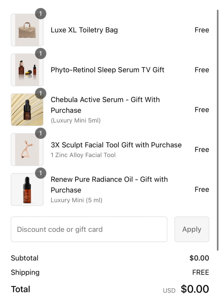 New Free Beauty Products + Free Shipping (Might Be A Glitch!)