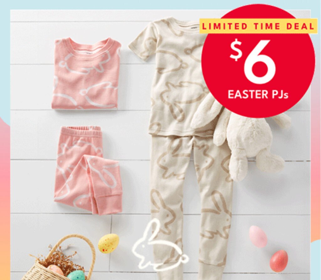 &Lt;S&Gt;Carter’s 2 Piece Matching Easter Pajamas Only $6 – Today Only!&Lt;/S&Gt; Expired