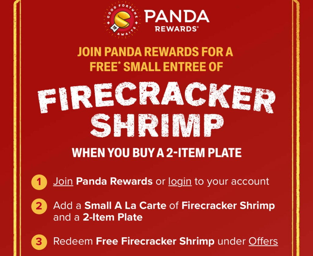 Free Firecracker Shrimp At Panda Express - Last Day!