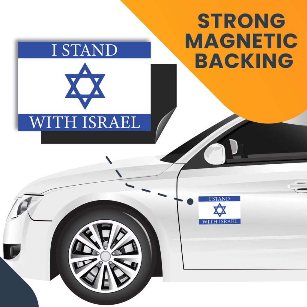 Free 'I Stand With Israel' Car Magnet (Includes Free S&Amp;H)