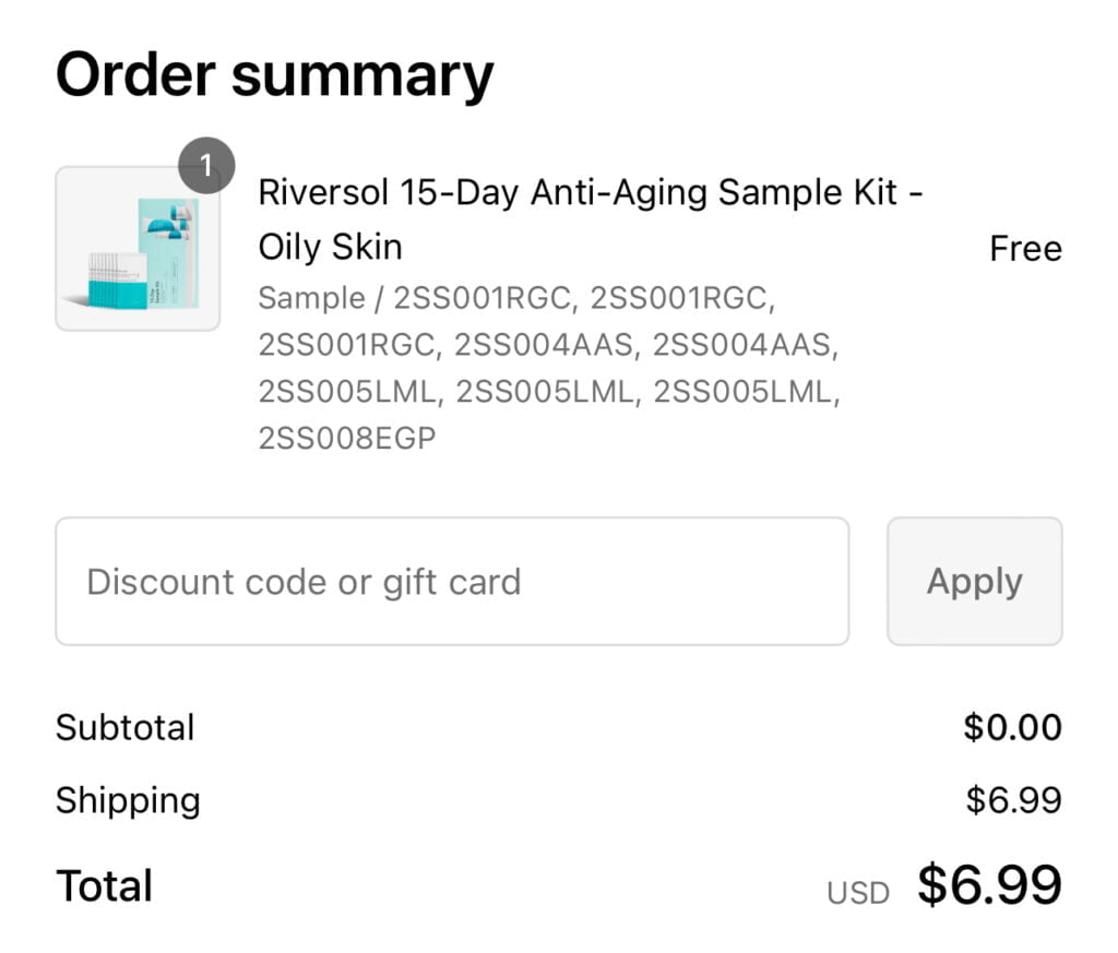 New** 15-Day Anti-Aging Sample Kit From Riversol