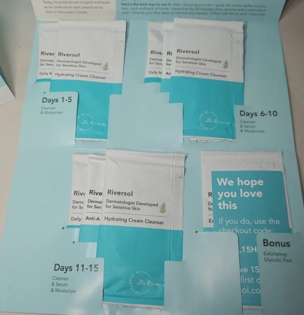 New** 15-Day Anti-Aging Sample Kit From Riversol