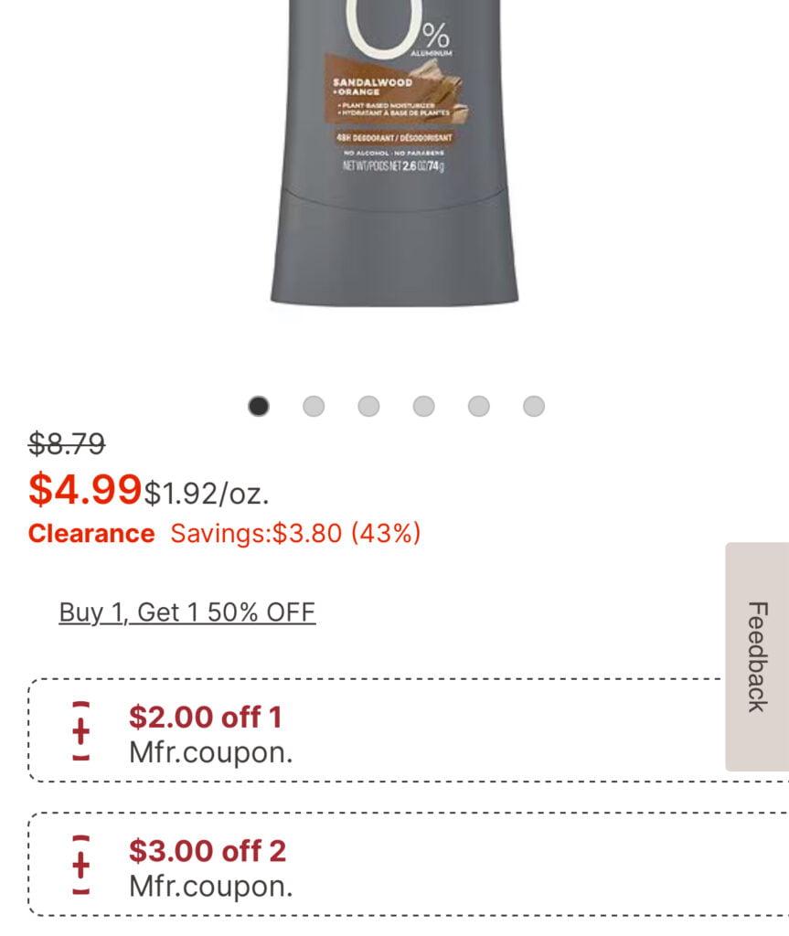 &Lt;S&Gt;Dove Men &Amp; Women Deodorant Only $0.74 At Walgreens&Lt;/S&Gt; Expired