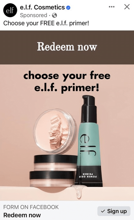 Free E.l.f. Power Grip Primer Mini (Bolo)