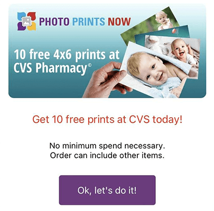 10 Free 4×6 Photo Prints At Cvs Pharmacy