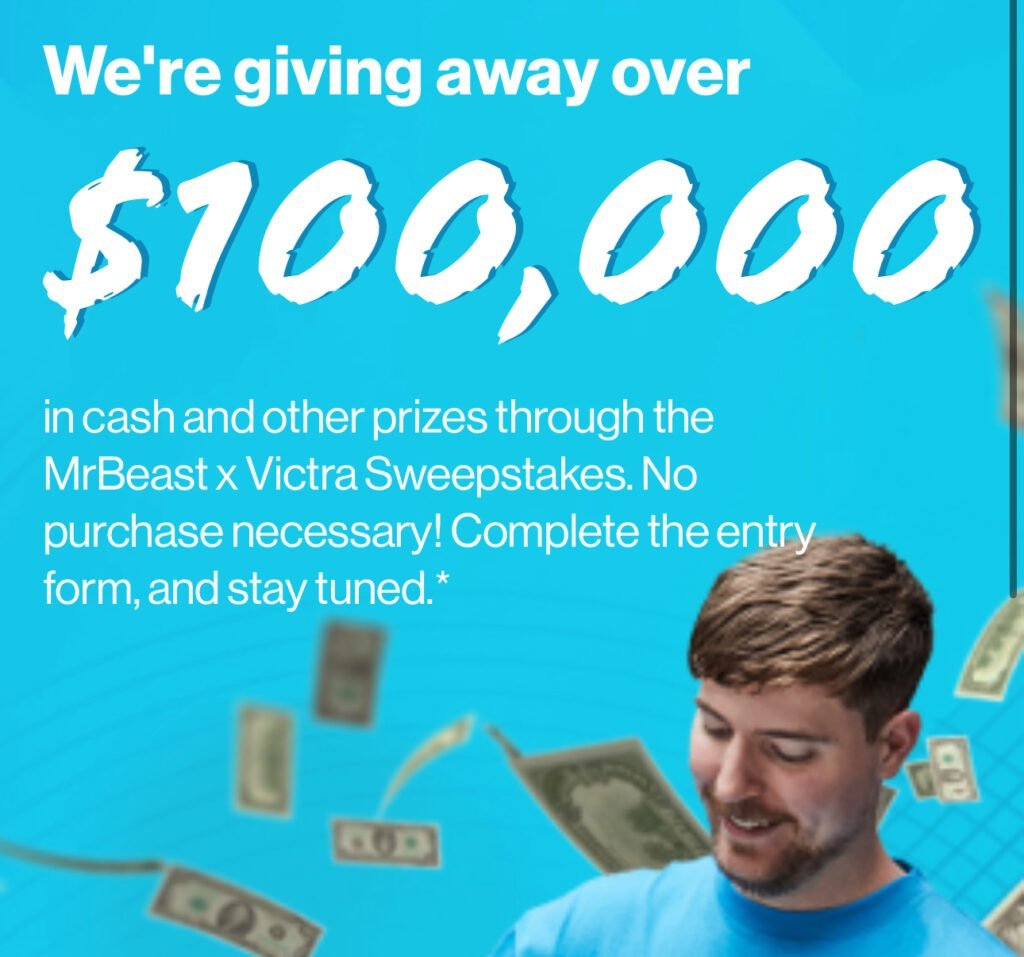 Mrbeast Sweepstakes ($10,000 X 10 Winners) - $100,000K Total + More!