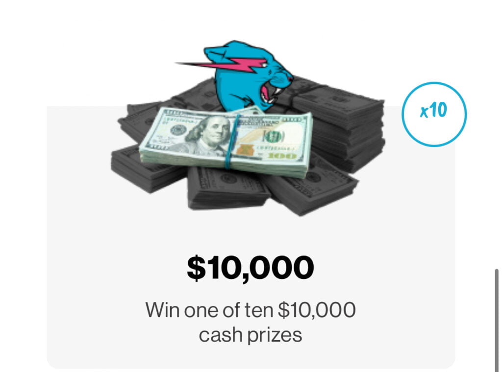 Mrbeast Sweepstakes ($10,000 X 10 Winners) - $100,000K Total + More!