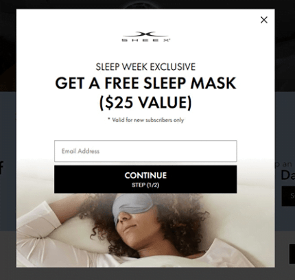 Free Sheex Sleep Mask (Run!)