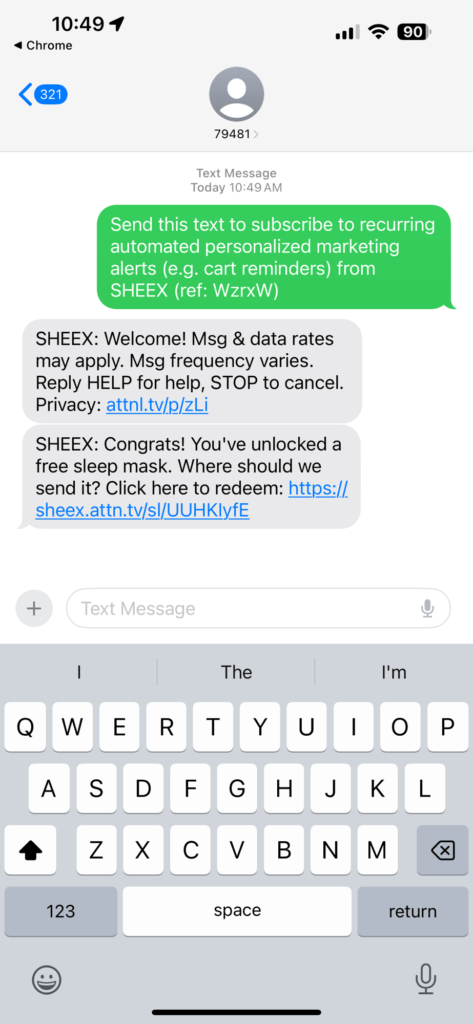 Free Sheex Sleep Mask (Run!)