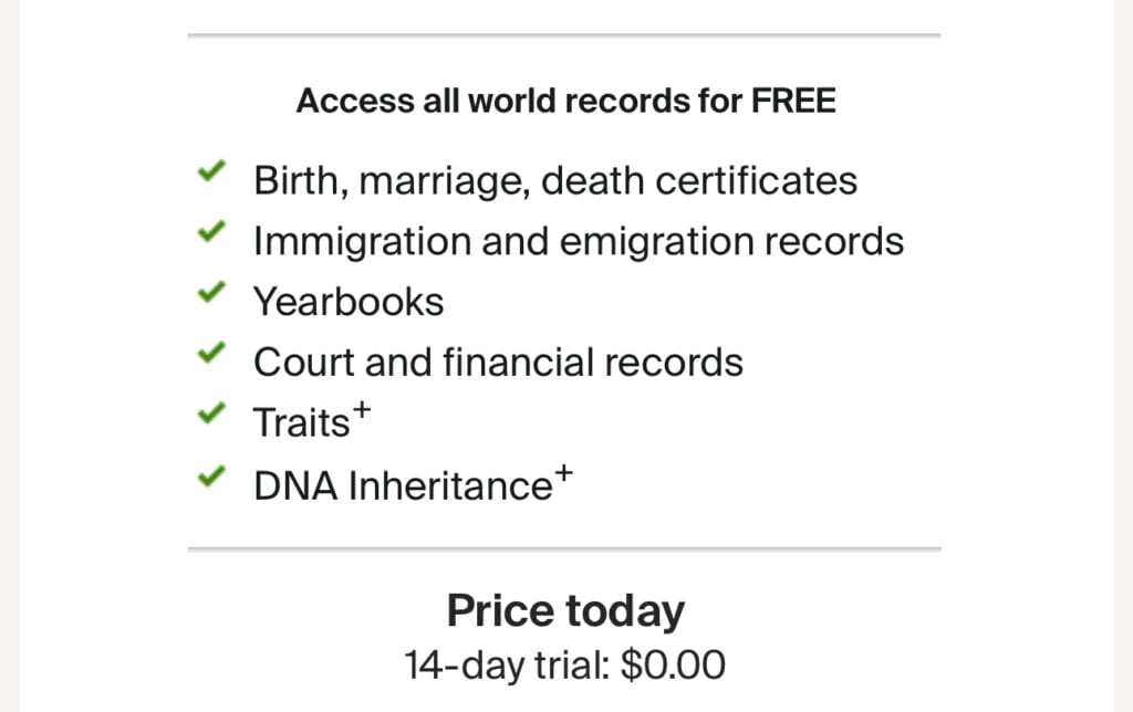 Get A 14 Day Free Trial Ancestry Kit