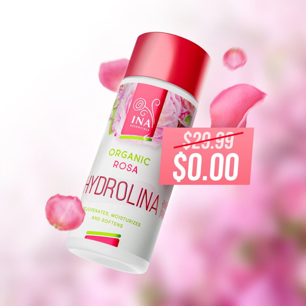 *Free* Organic Rose Water - Hydrolina For Dry Skin (Run)