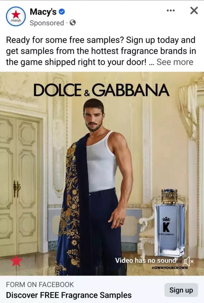 Free Dolce &Amp; Gabbana K Perfume Sample