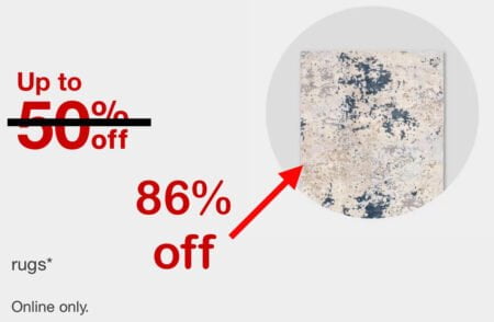 Hurry Over To&Nbsp;Target&Nbsp;To Save Up To 86% Off Select Are Rugs For A Limited Time!