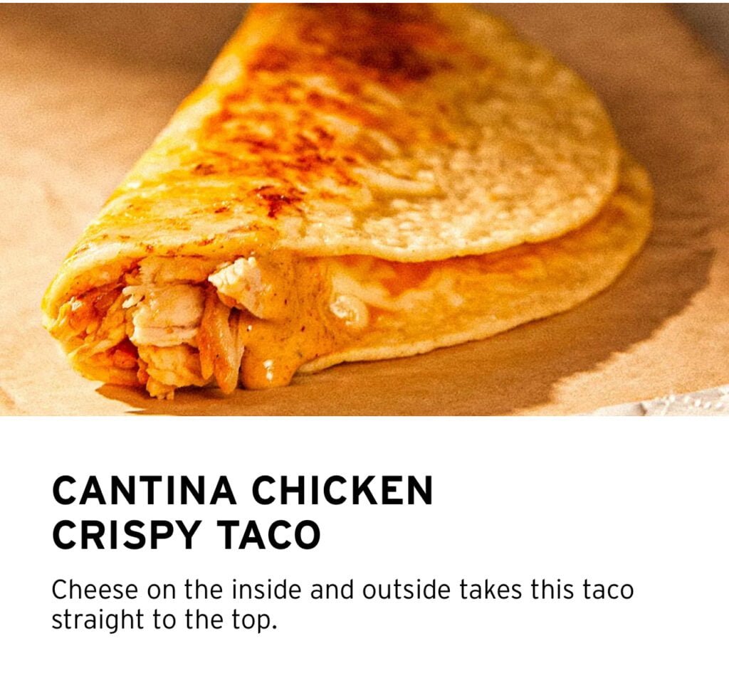 Free Cantina Crispy Chicken Taco (Mar. 21)