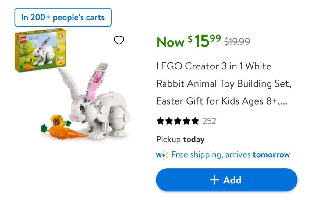 &Lt;S&Gt;Easter Lego Sets On Sale At Walmart For $15&Lt;/S&Gt; Expired