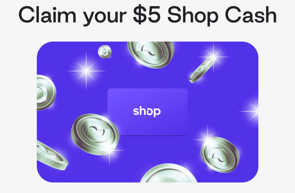 New** Free $5 Shop Cash