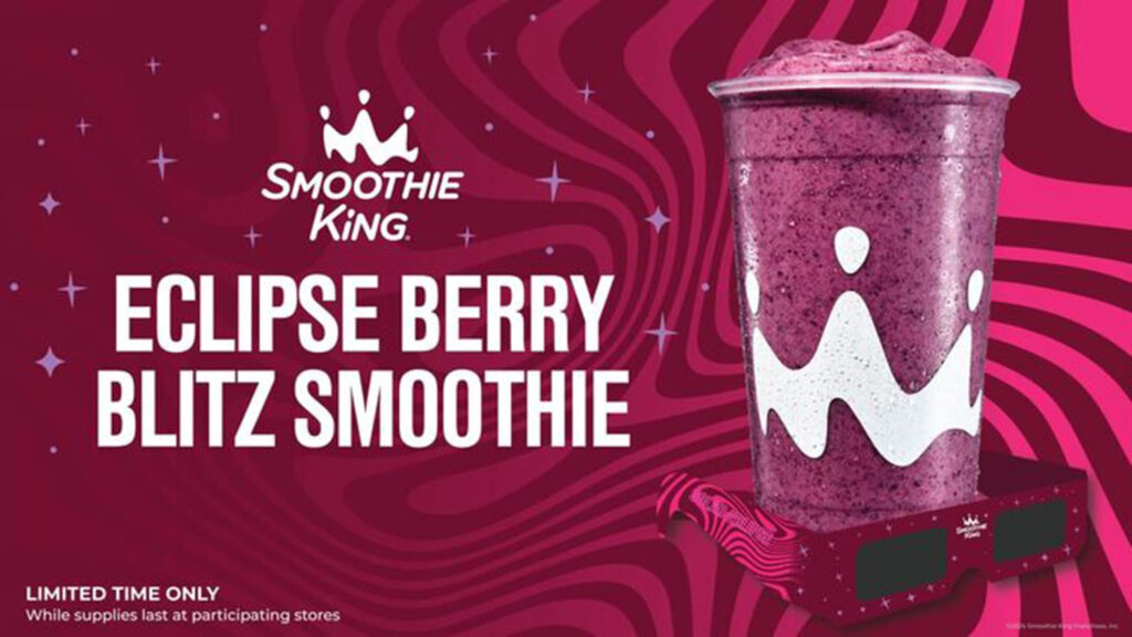 New Eclipse Berry Blitz At Smoothie King Includes Free Solar Eclipse Viewing Glasses!