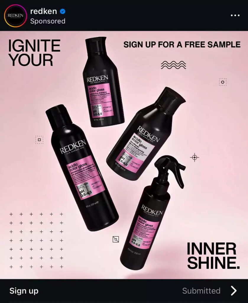 Free Redken Acidic Color Gloss Shampoo And Conditioner Samples