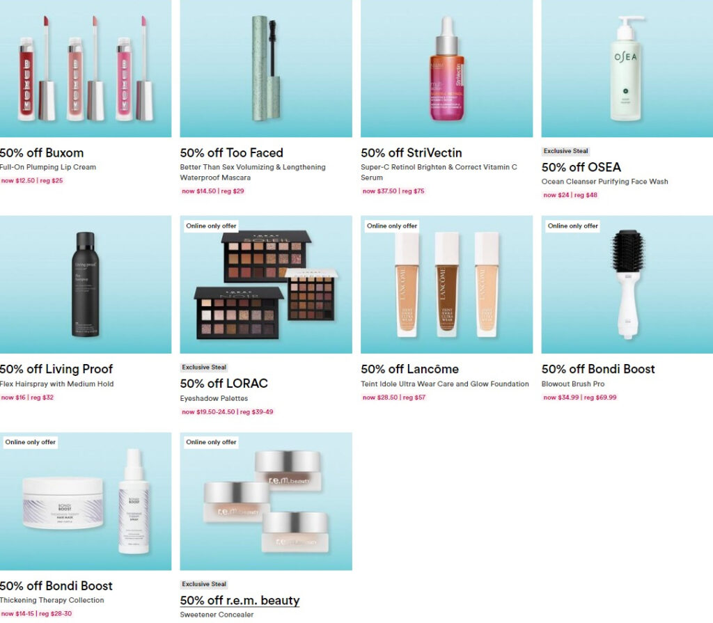 &Lt;S&Gt;Ulta Beauty Semi-Annual Beauty Event: 50% Off Too Faced, Buxom, Strivectin &Amp; More&Lt;/S&Gt; Expired