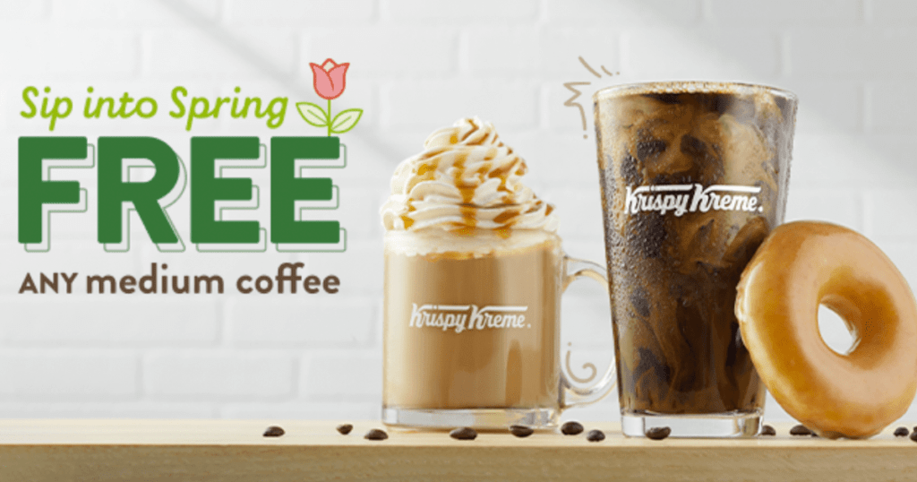 Free Coffee At Krispy Kreme Through March 24Th