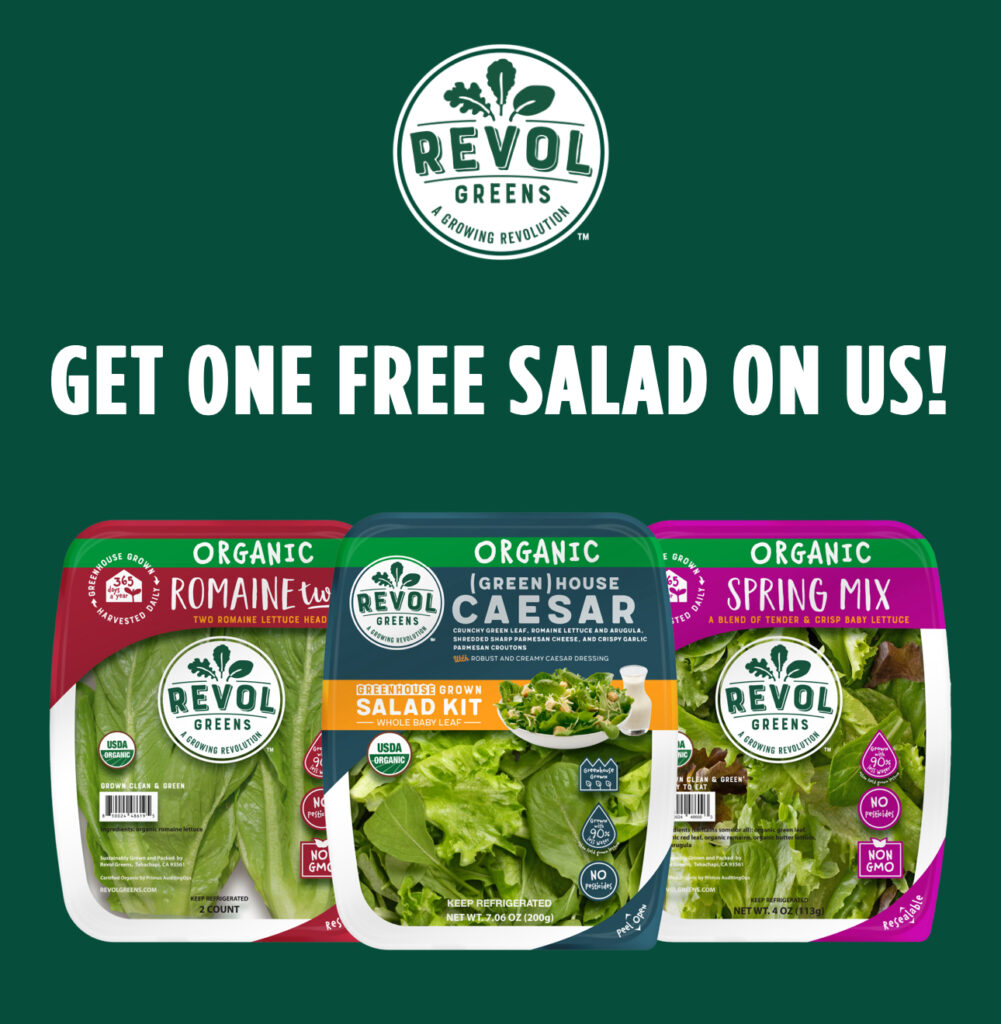 Free Revol Greens Salad Kits, Salad Blends Or Head Lettuces After Rebate