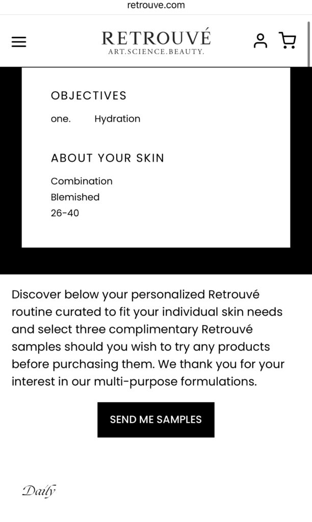 Free Retrouvé Skin Care Samples (Run!!)