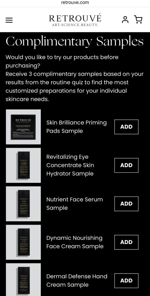 Free Retrouvé Skin Care Samples (Run!!)