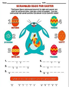 Spare No Eggs-Pense With These Free Printable Easter Activities—Happy Easter