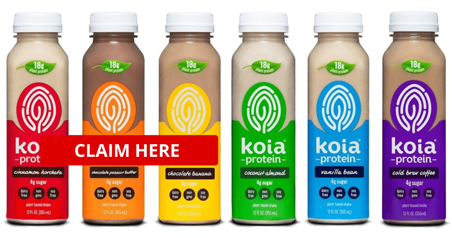 Free Bottle Of Koia Protein Shake After Rebate!