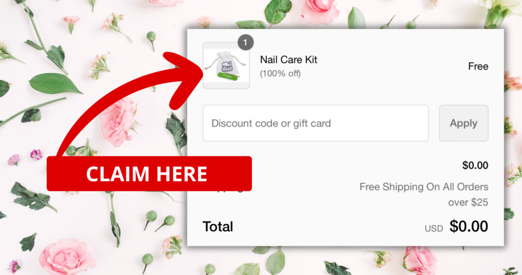 Free Nail Care Kit + Free Shopping (Run)